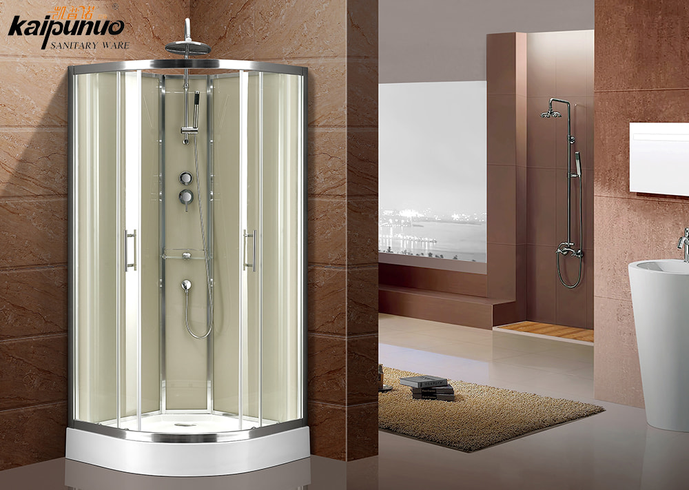 Cabine de duș personalizate din sticlă cu profil de aluminiu